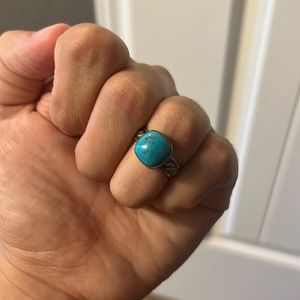 Silver/turquoise ring